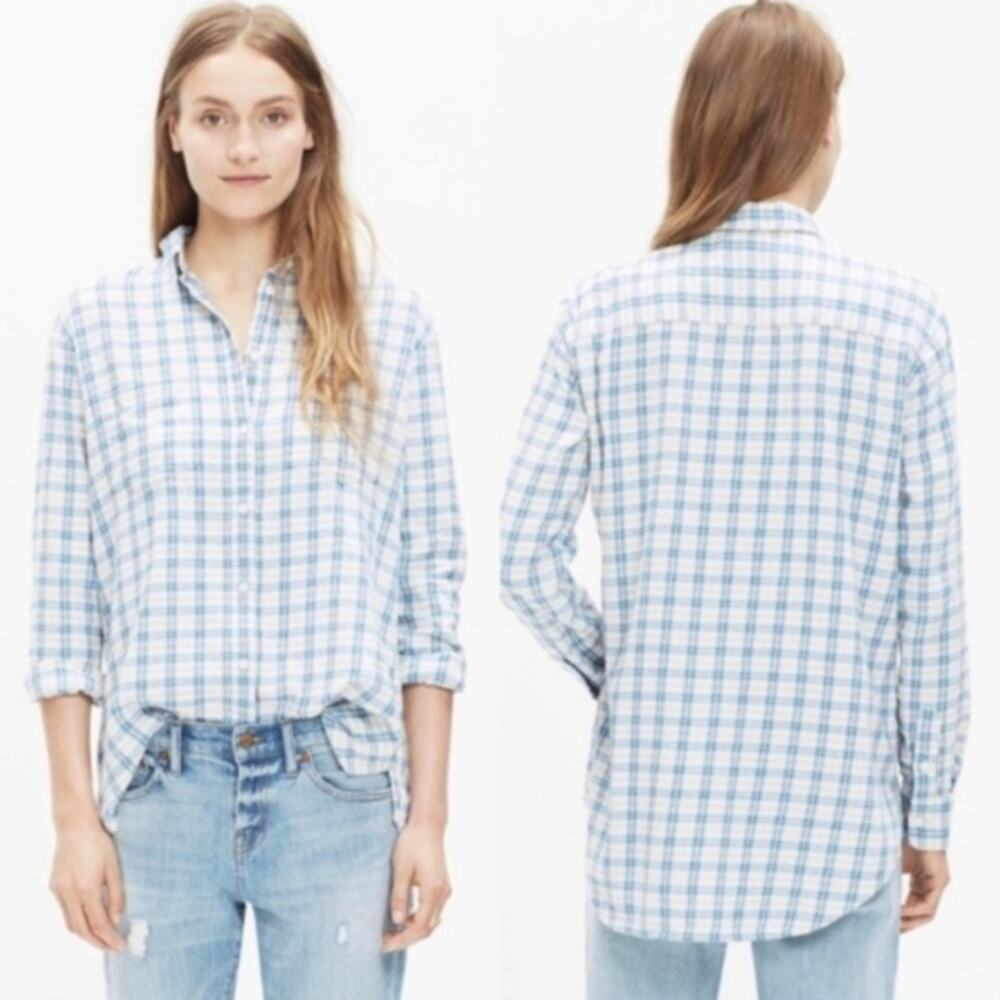 Madewell Oversized Flannel Benton Plaid Size XXS